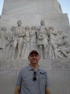 The Cenotaph to the Alamo Heroes on the Alamo Plaza