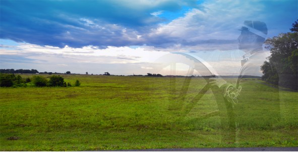 The Ghost of Gettysburg. A Confederate officer gazes across the battlefield, waiting for the signal to attack 