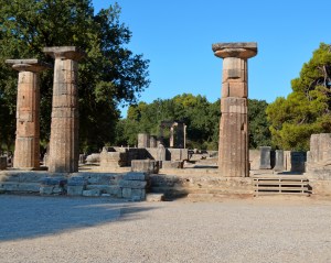 The entrance to the Temple of Hera