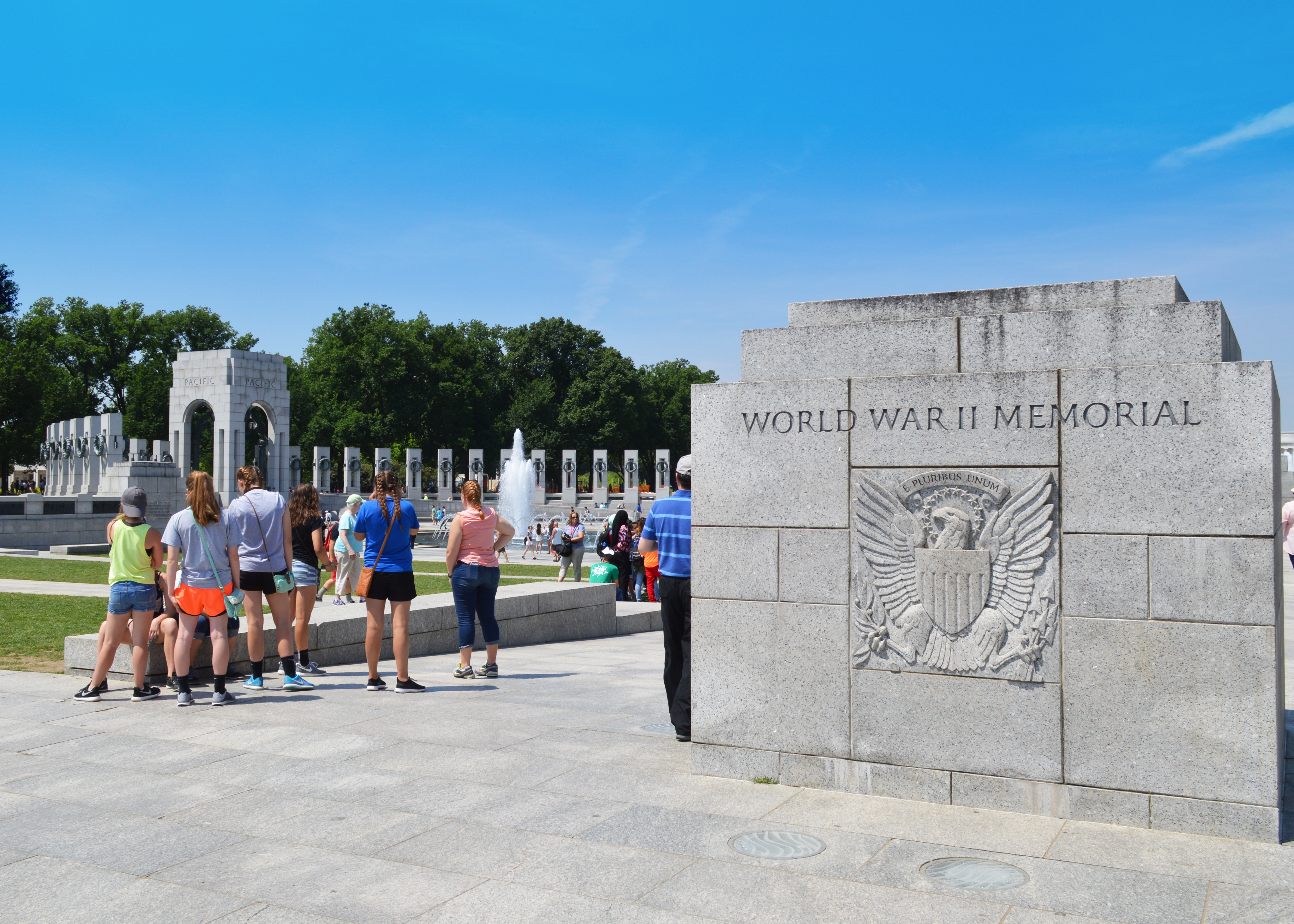 WW II Memorial sign