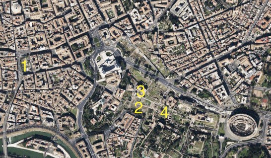 Where Caesar was murdred cropped map 2