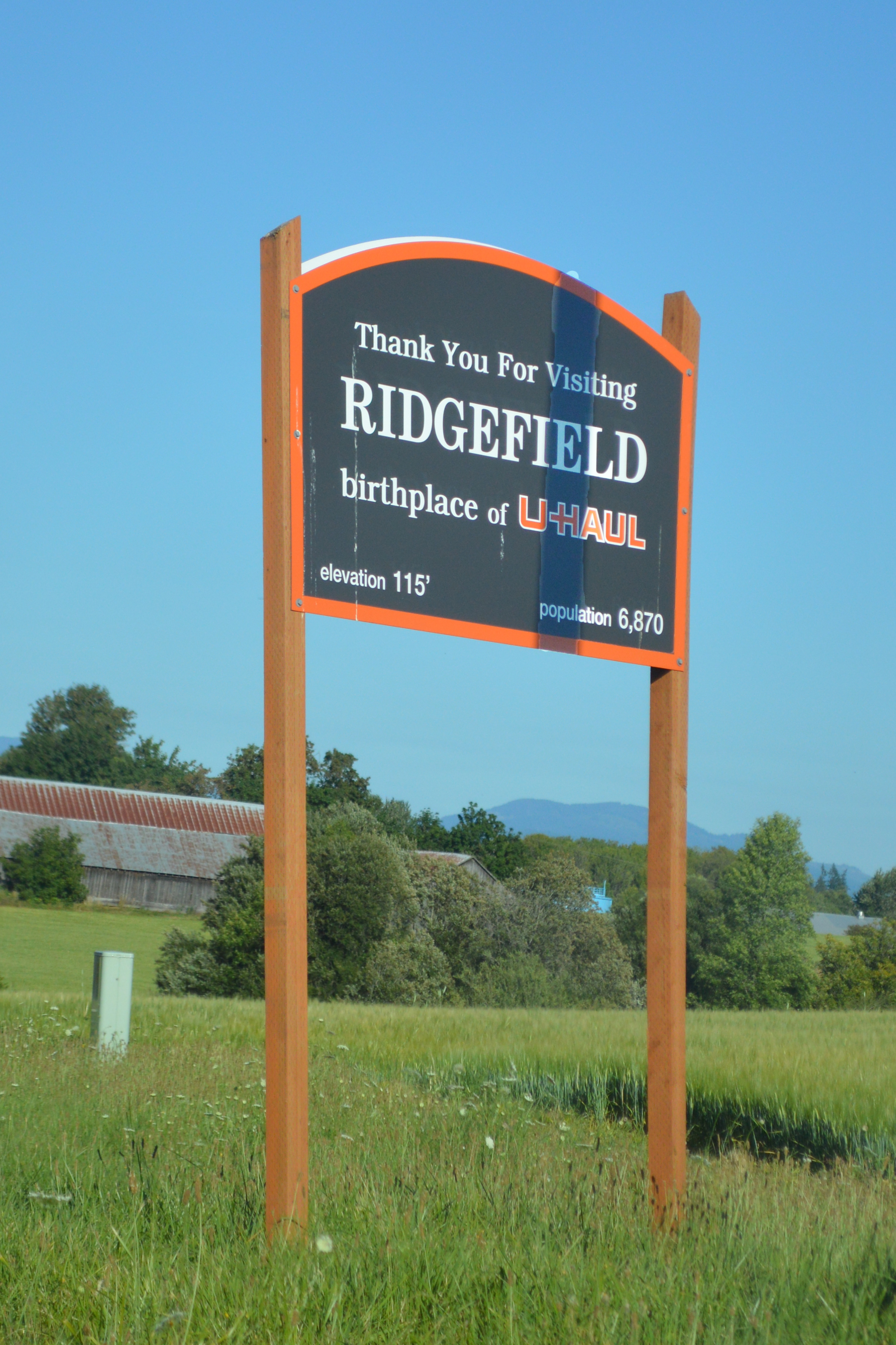 Ridgefield sign