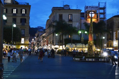 Street in Sorrento at night