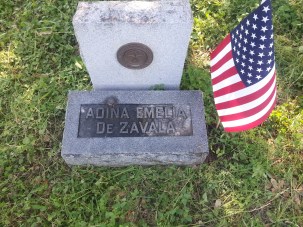 Adina de Zavala's grave